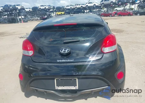 2014 Hyundai Veloster Turbo W/Blue из США, поврежденный, VIN KMHTC6AEXEU203300